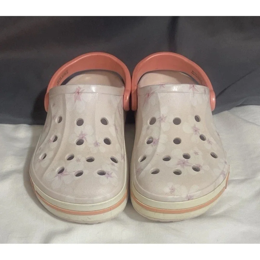 Women's Floral Slip-On Comfort Clogs - Pink/Peach